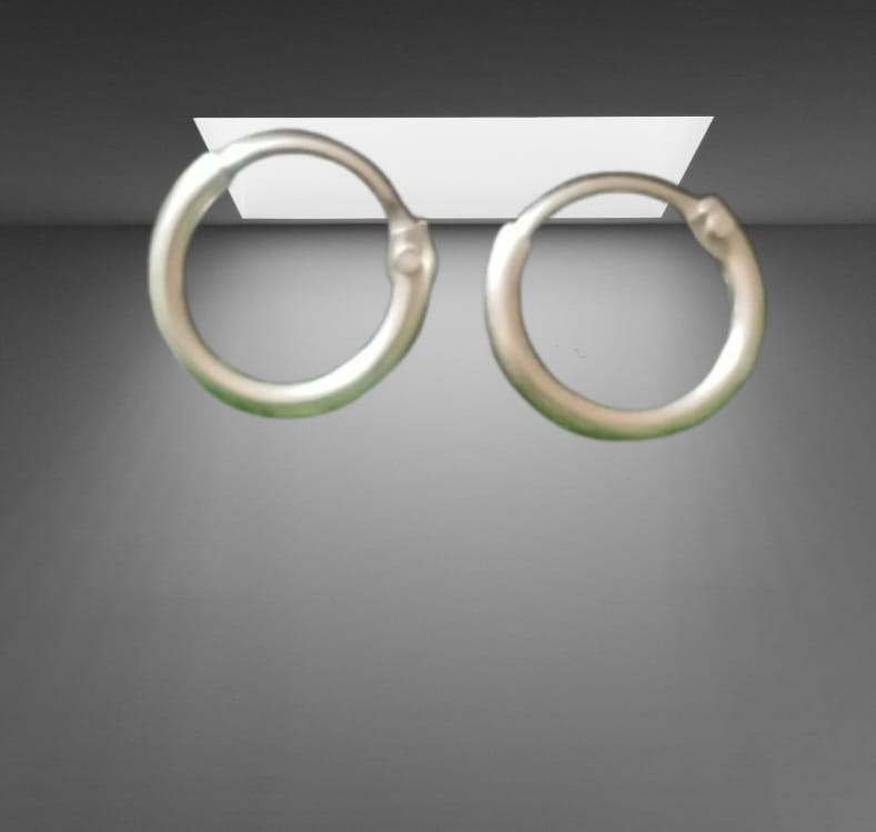 Sliver Earing 925 Handmade Elegant Hand-Woven Silver Hoops